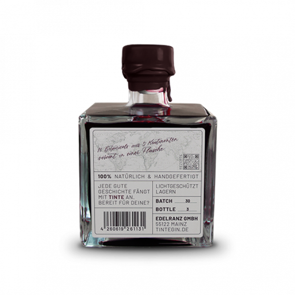 Tinte Gin 500 ml Rückseite