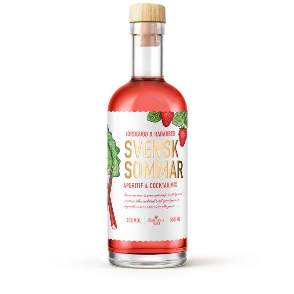 Svensk Sommar Jordgubb & Rabarber Aperitif